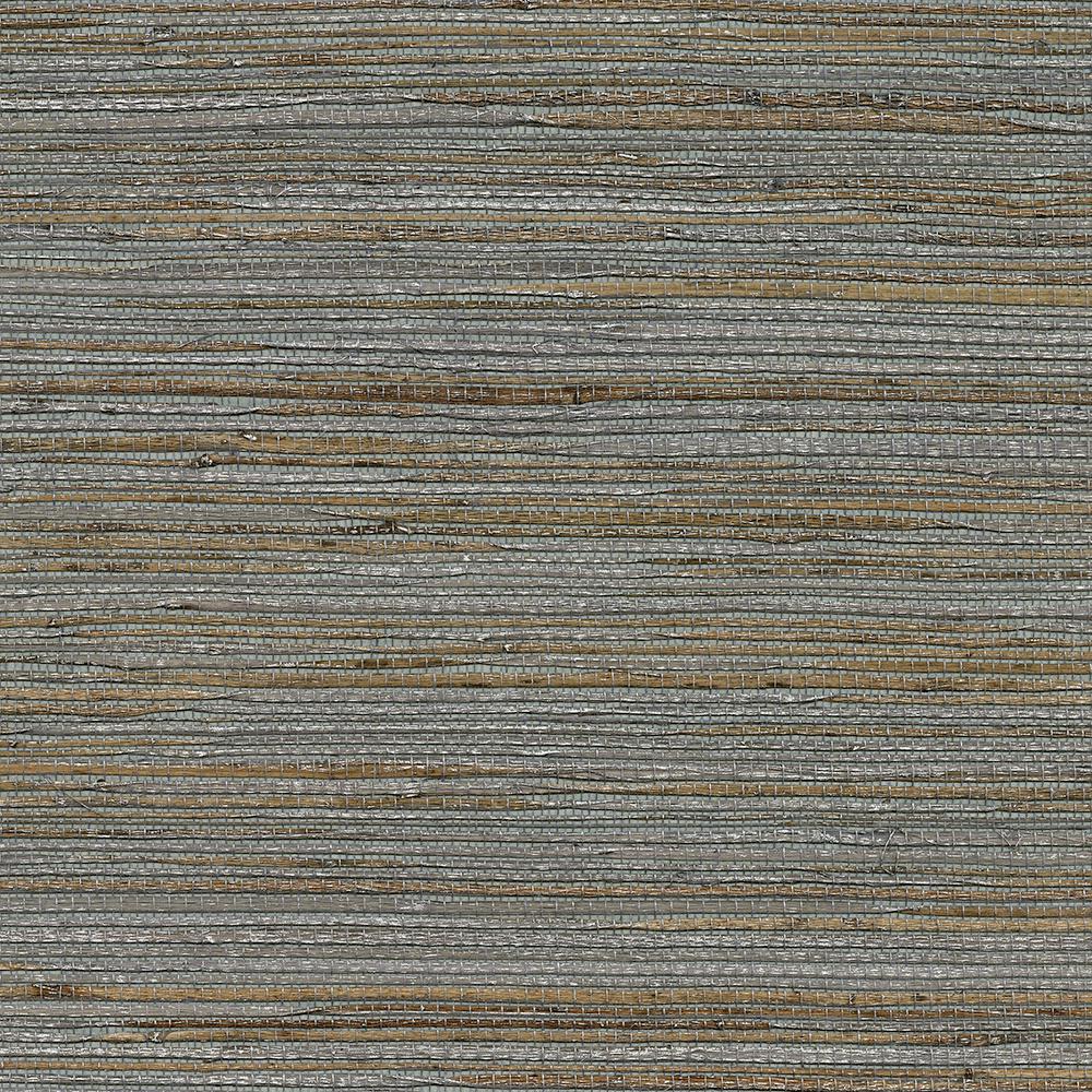 Kenneth James Shandong Slate Ramie Grasscloth Slate Wallpaper Sample 2732 sam The Home Depot