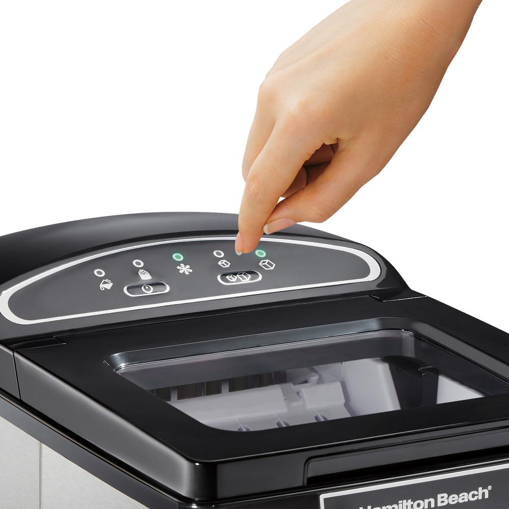 Hamilton Beach 28 lbs. Freestanding Ice Maker in Stainless Steel86150