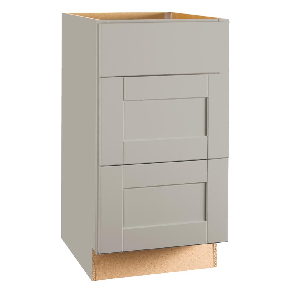 Embled Kitchen Cabinets The Home Depot Shaker Embled 18x34 5x24 In Drawer Base Kitchen Cabinet