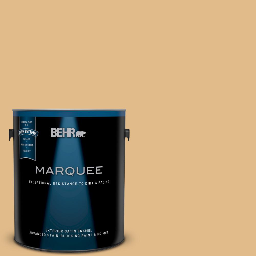 BEHR Premium Plus Ultra 5gal. M2804 Royal Gold Satin Enamel Exterior Paint985405 The Home