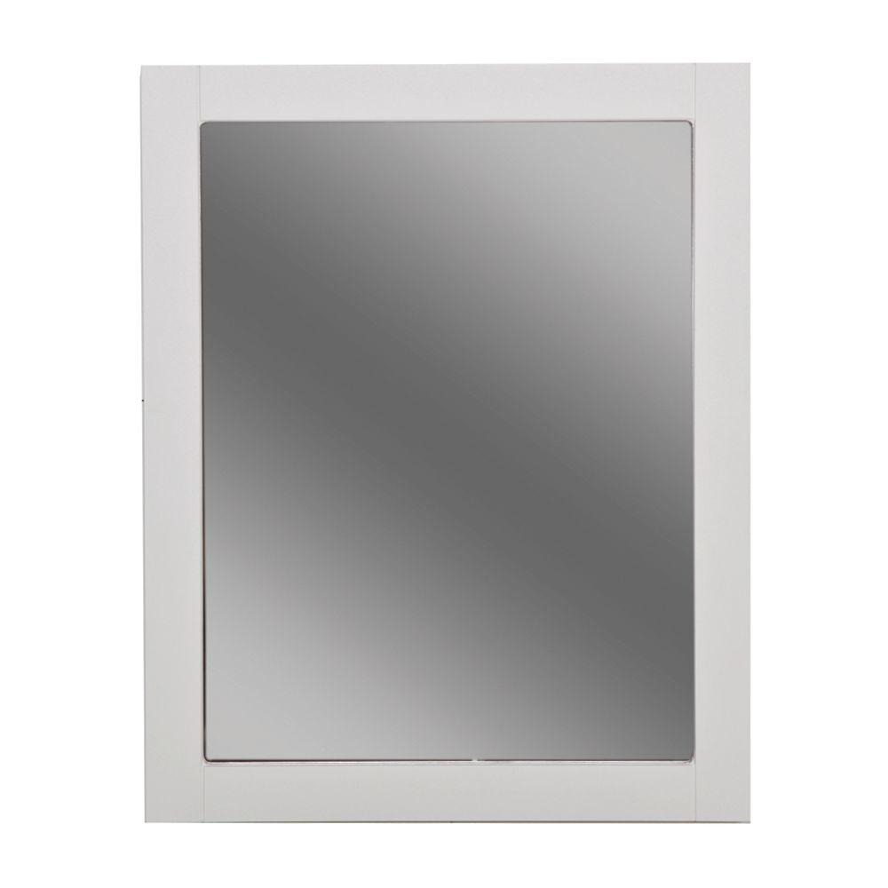 White Wall Mirrors glacier bay regency 26 in. x 31 in. wall mirror in white-rewm26com White Wall Mirrors glacier bay regency 26 in. x 31 in. wall mirror in white-rewm26com