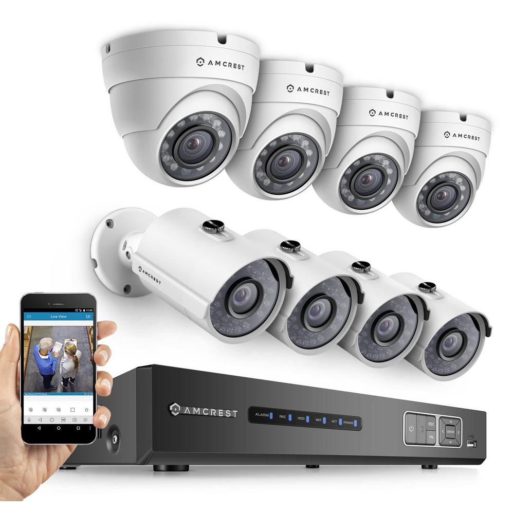 Amcrest ProHD 720P 4CH Security System - Four 1.0-MP, IP67