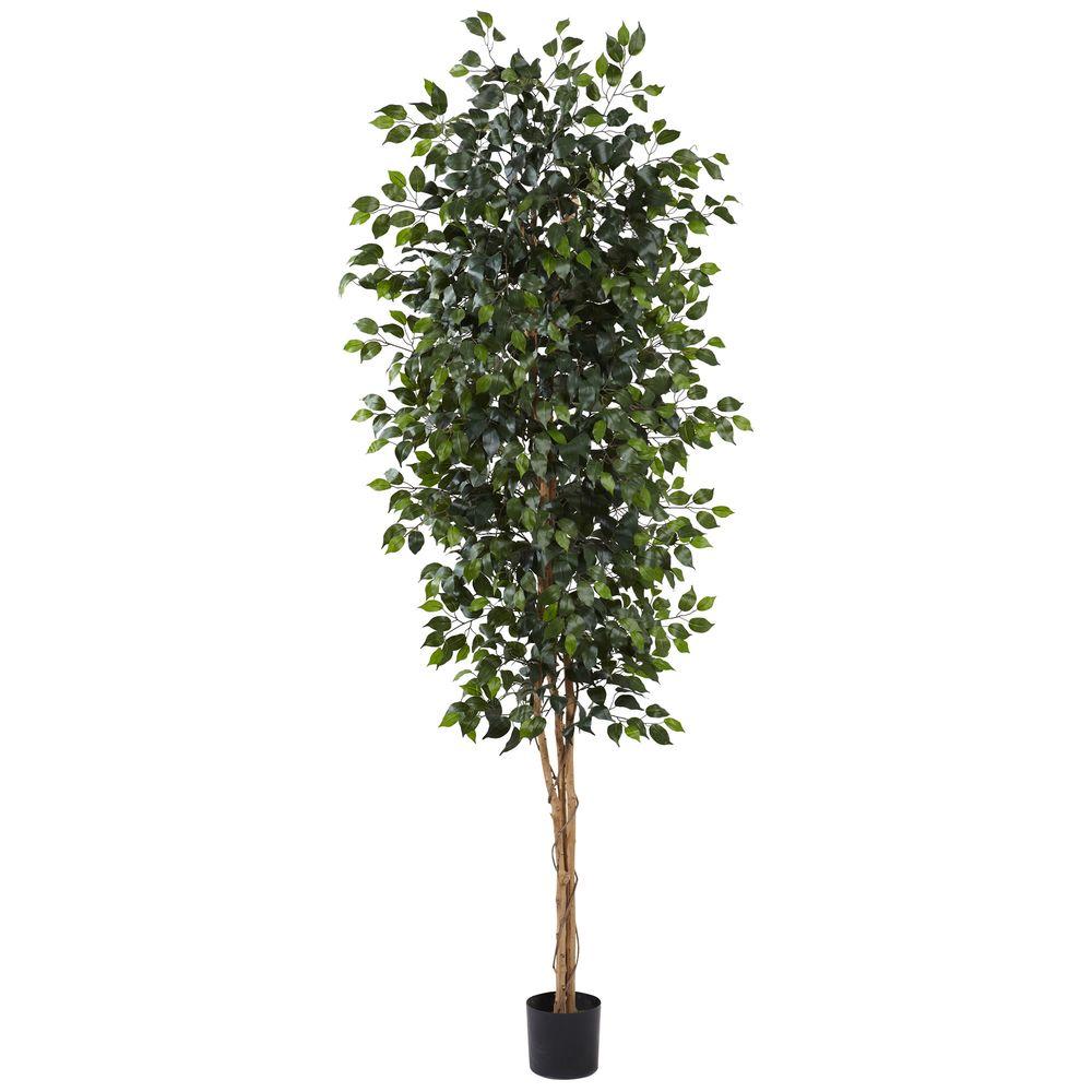 Nearly Natural 6 ft. MultiTrunk Silk Ficus Tree 5216 The Home Depot