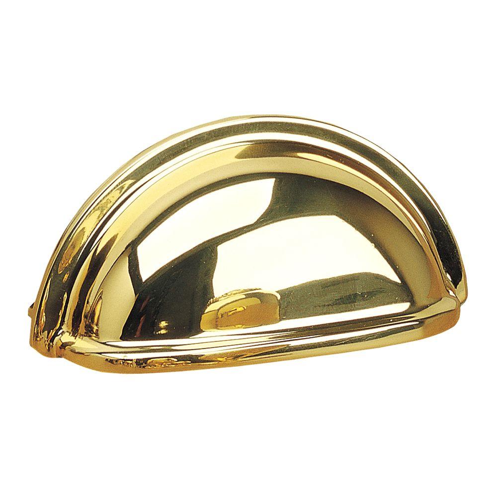 Hickory Hardware Eclipse 3 In Ultra Brass Pull P343 UB The Home Depot   Richelieu Hardware Drawer Pulls Bp30388130 64 1000 