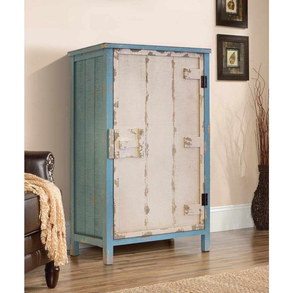 Os Home And Office Furniture Distressed Antique White And Blue 1