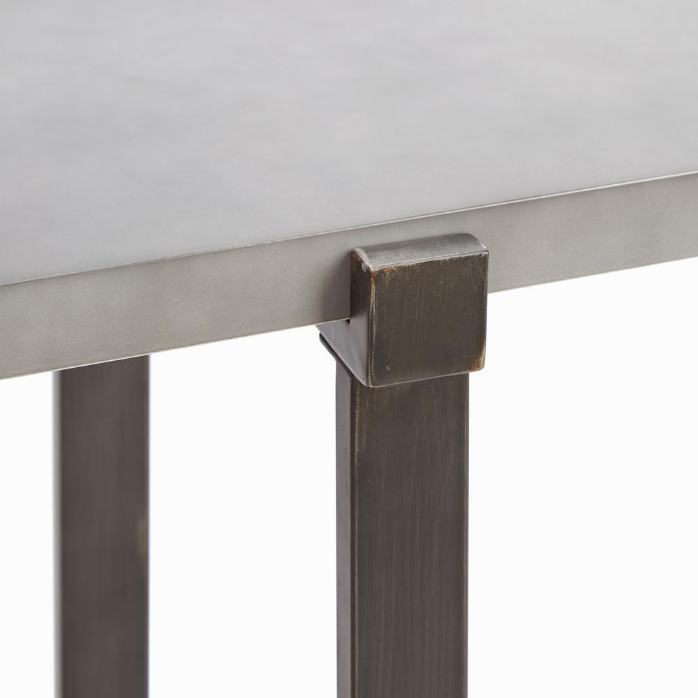 Silverwood Furniture Reimagined Lewis Gray Concrete Top Console Lewis Gray Concrete Top Console