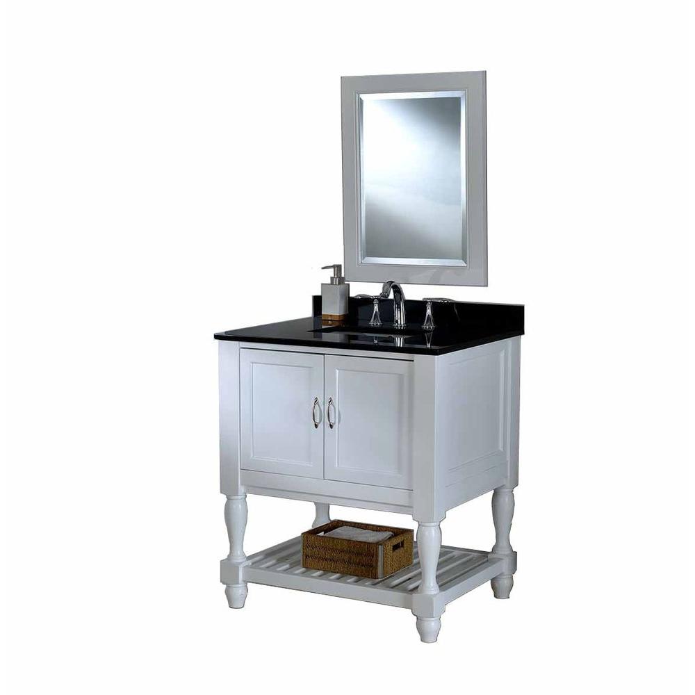 Direct vanity sink Mission Turnleg Spa 32 in. Vanity in Pearl White