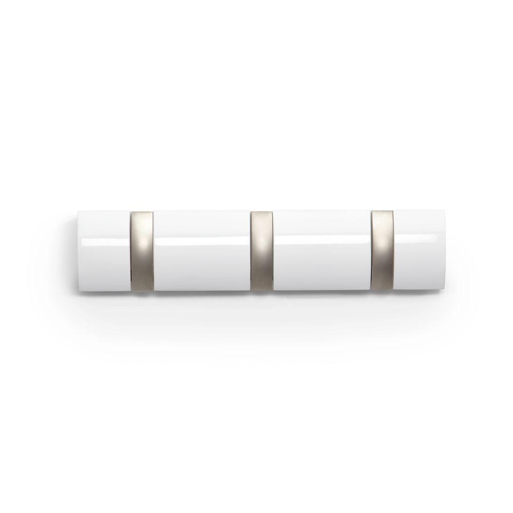 Umbra Fasteners Hardware The Home Depot Flip 3 Hook White