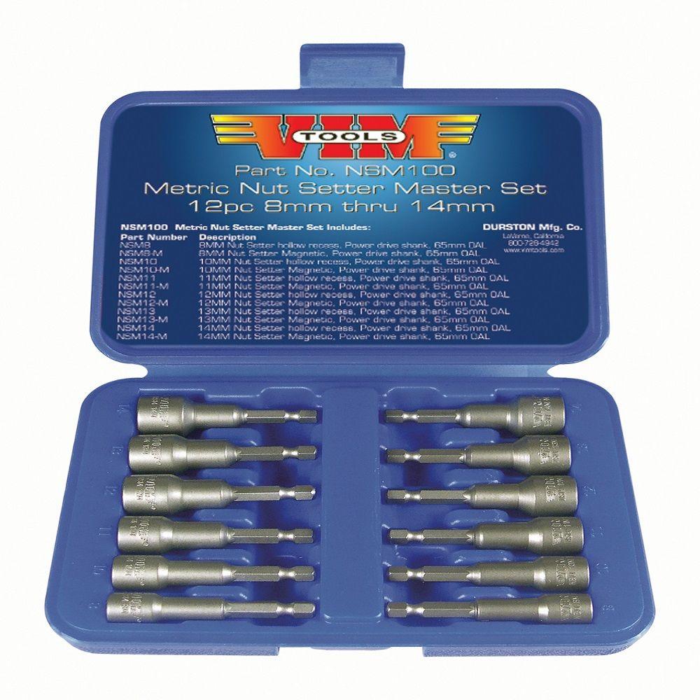 VIM Tools IMPACT-8 8 Piece Impact Driver Quality S2 Bit Set