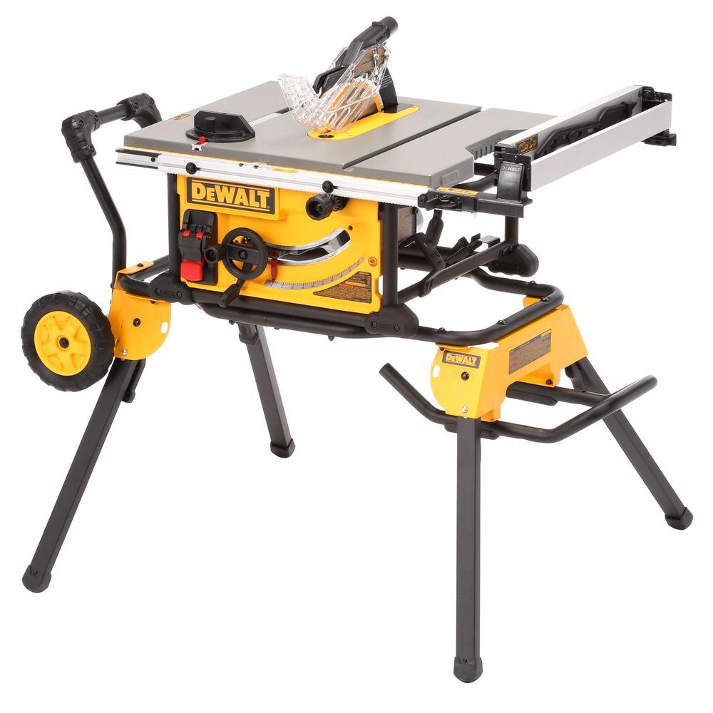 Delta 15 Amp 10 in. Left Tilt Portable Jobsite Table Saw with ... Delta 15 Amp 10 in. Left Tilt Portable Jobsite Table Saw with ...