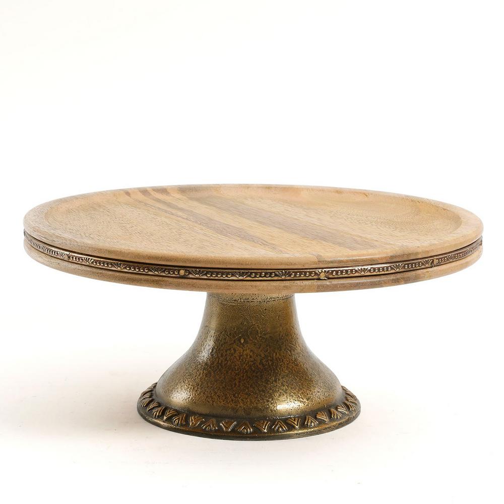 Wood Cake Stands Tiered Cake Stands Serveware The Home Depot