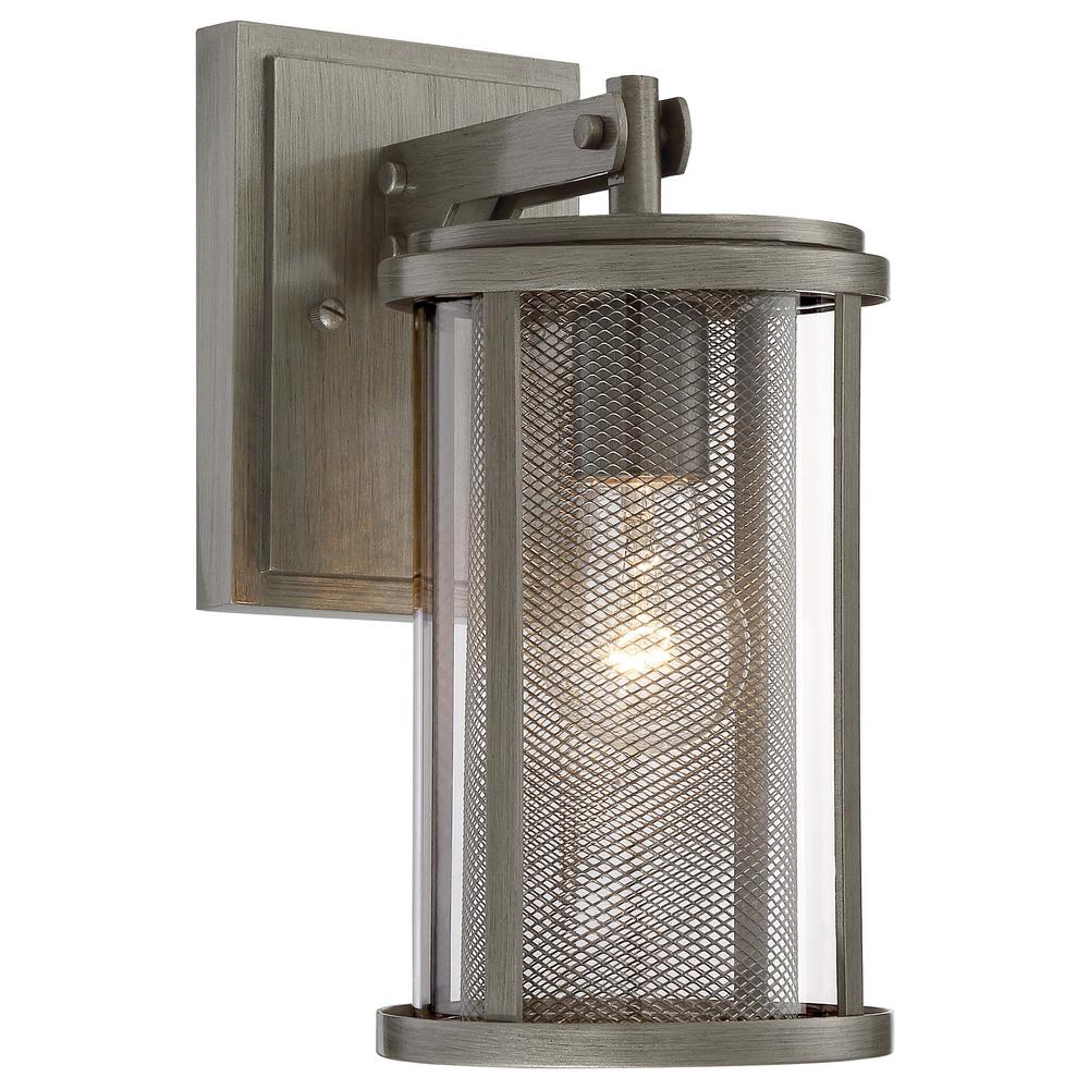 The Great Outdoors By Minka Lavery Radian Collection 1 Light Painted The Great Outdoors By Minka Lavery Radian Collection 1 Light Painted Brushed Nickel Finish Outdoor