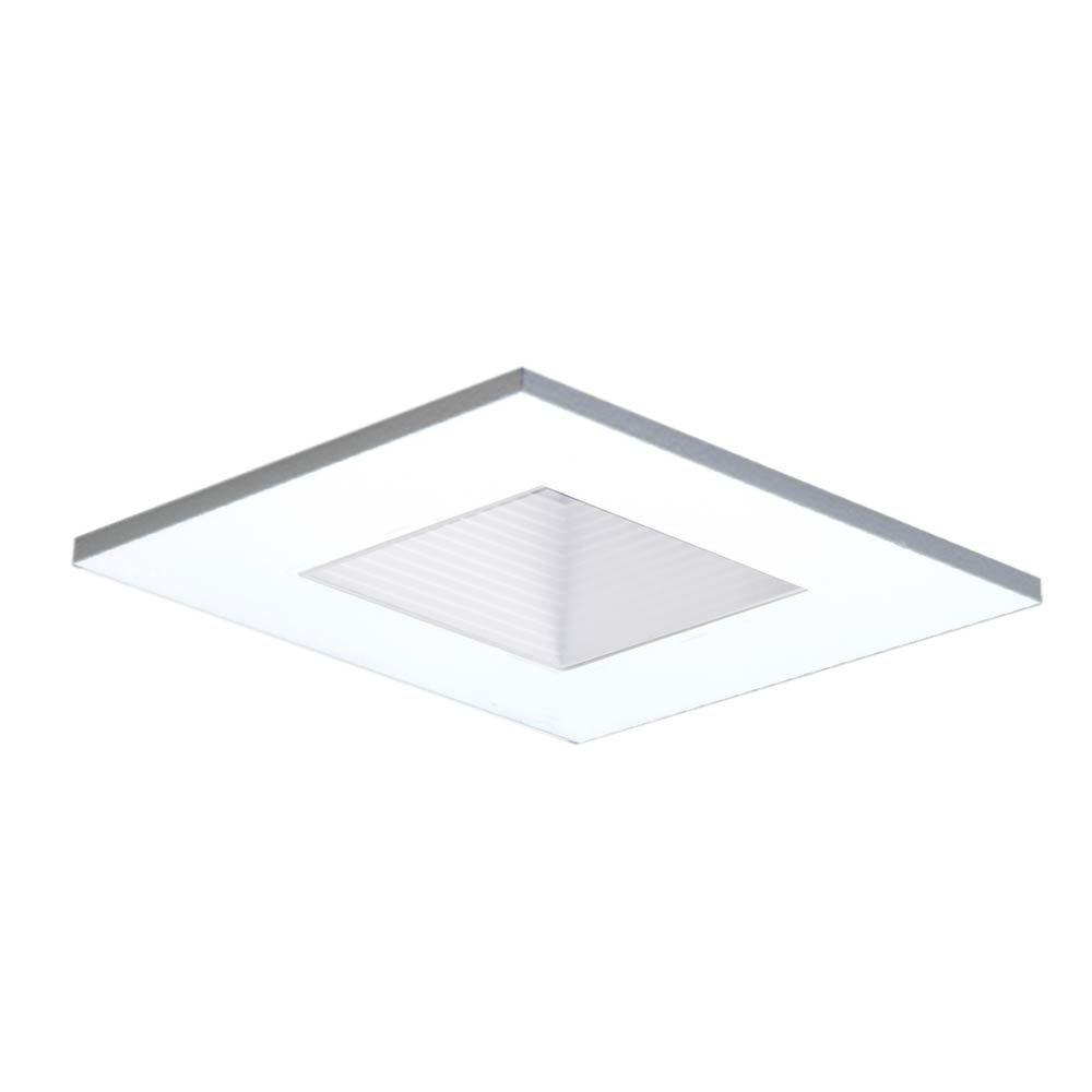 5 75 In Recessed Lighting Trims The Home Depot White Recessed Ceiling Light Square Shower Trim With Regressed Lens Wet Rated