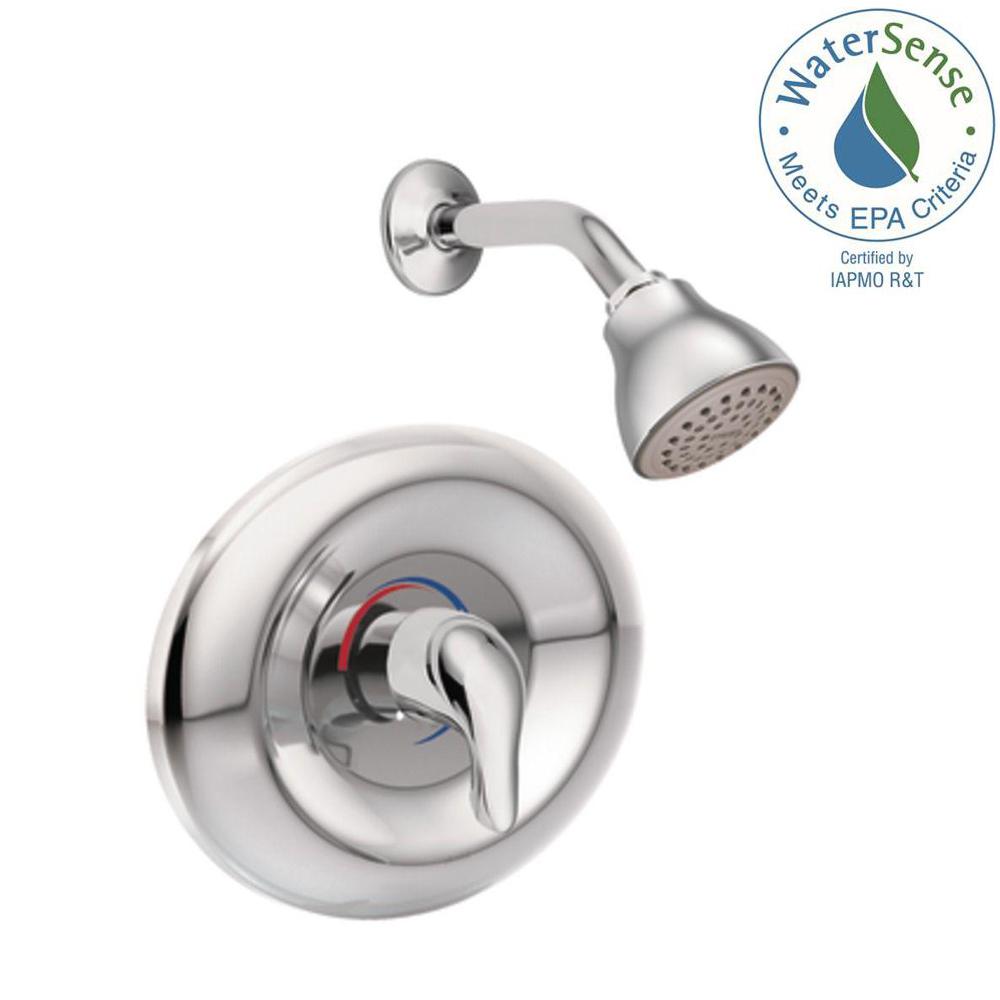 MOEN Chateau PosiTemp Valve and SingleHandle 1Spray Shower Faucet with Valve in Chrome (Valve