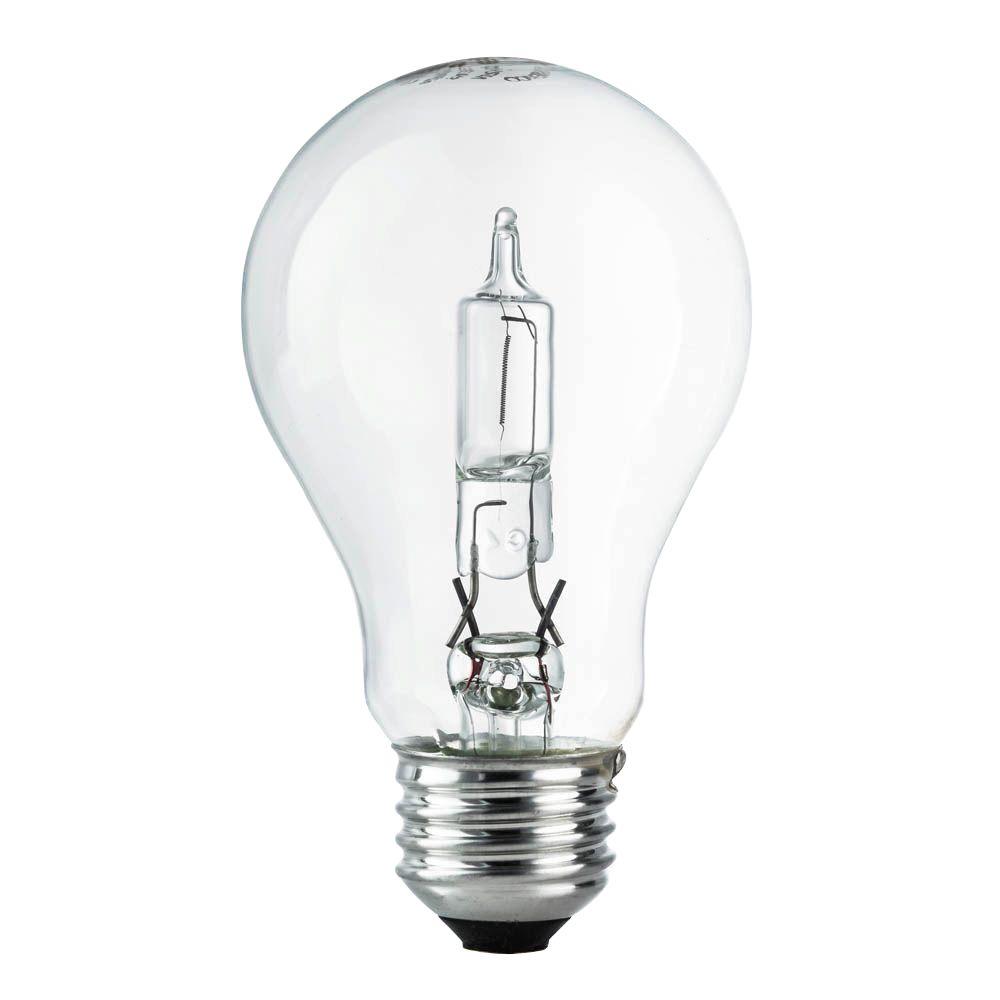 EcoSmart 60W Equivalent EcoIncandescent A19 Clear Dimmable Light Bulb