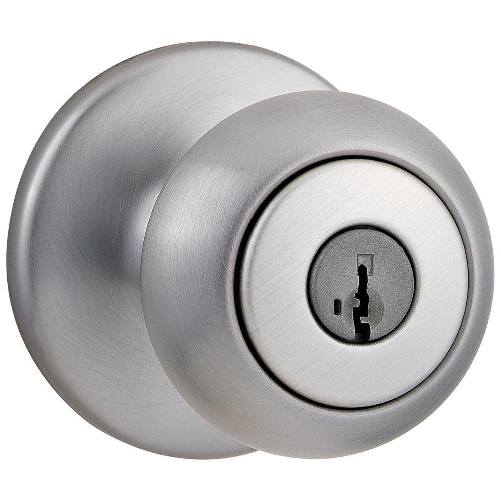 chrome front door knobs