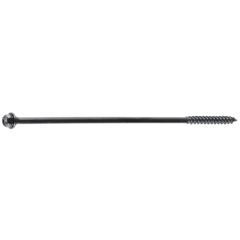 FastenMaster 14 8 in. External Hex Flange HexHead Wood Screws (12