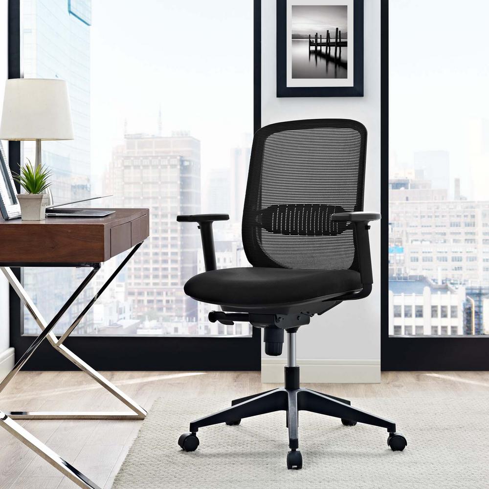 Modway Acclaim Mesh Office Chair In Black Eei 2856 Blk The