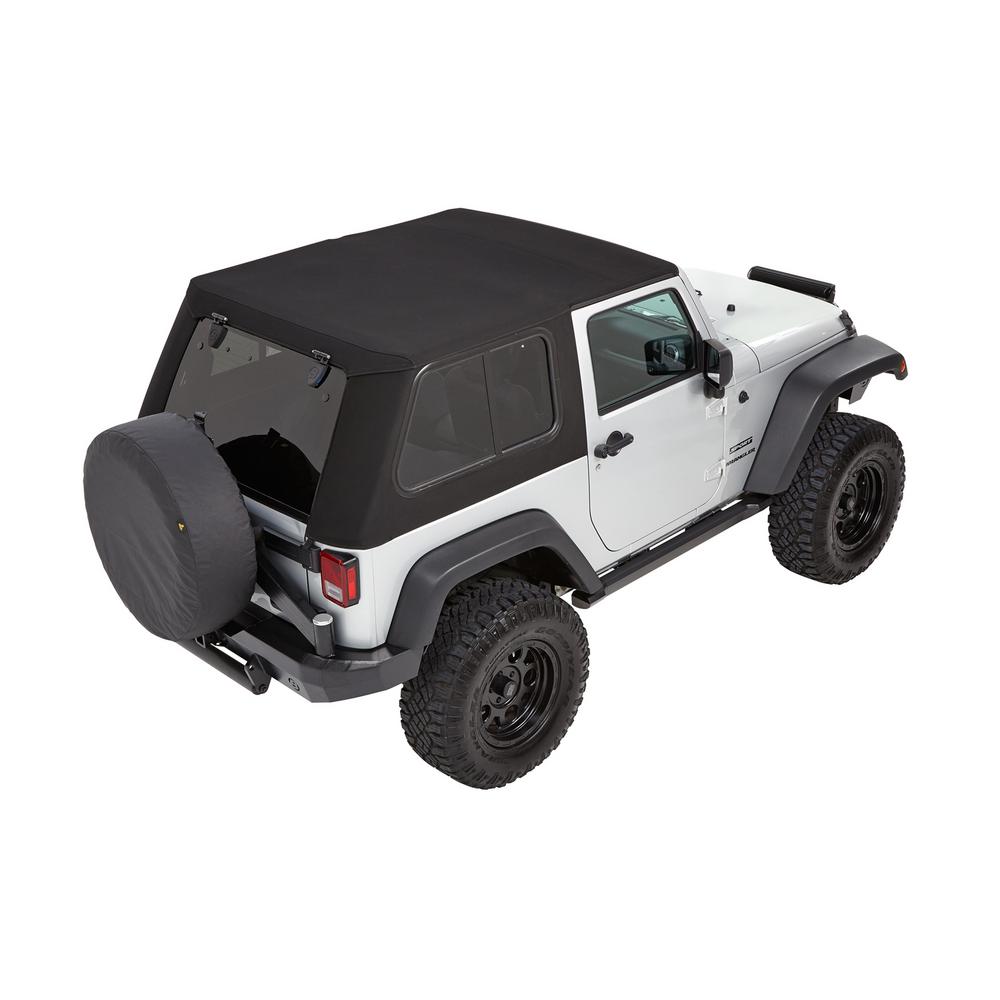 Rampage Products Replacement Rear Tinted Window For 97 06 Jeep Wrangler Tj With Rampage Complete Or Rampage Replacement Soft Tops Only Quadratec