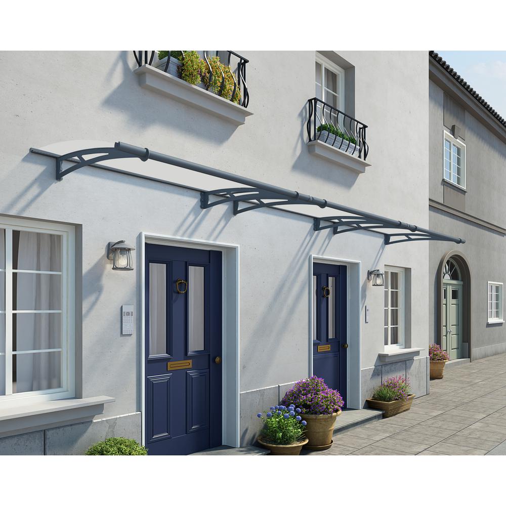 Palram Aquila 4500 14 Ft 9 In Clear Door Canopy Awning 703411