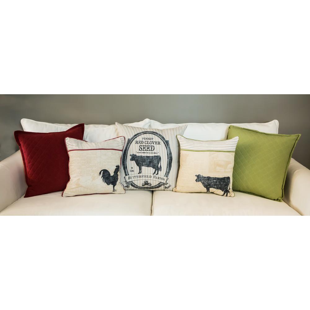 Heritage Lace Farmhouse Rooster Decorative Pillow Fh 014 The Home Heritage Lace Farmhouse Rooster Decorative Pillow