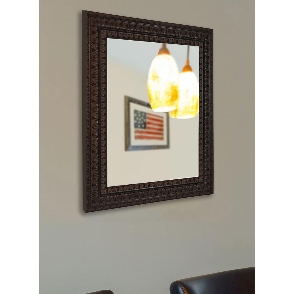 48 In X 36 Dark Embellished Non Beveled Vanity Wall Mirror V051 48 In X 36 Dark Embellished Non Beveled Vanity Wall Mirror