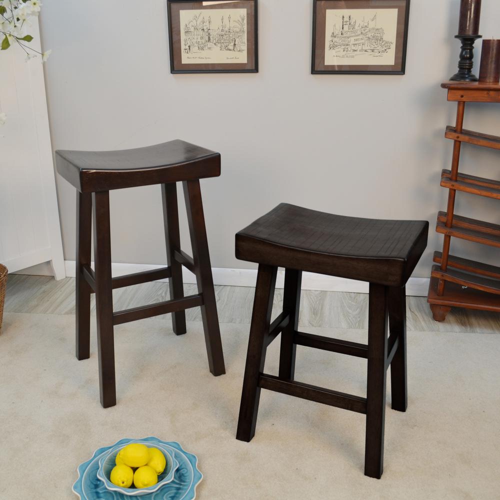 Ina Cottage Colborn 25 In Espresso Thick Saddle Seat Stool 548 Ina Cottage Colborn 25 In Espresso Thick Saddle Seat Stool 548 24esp The Home Depot