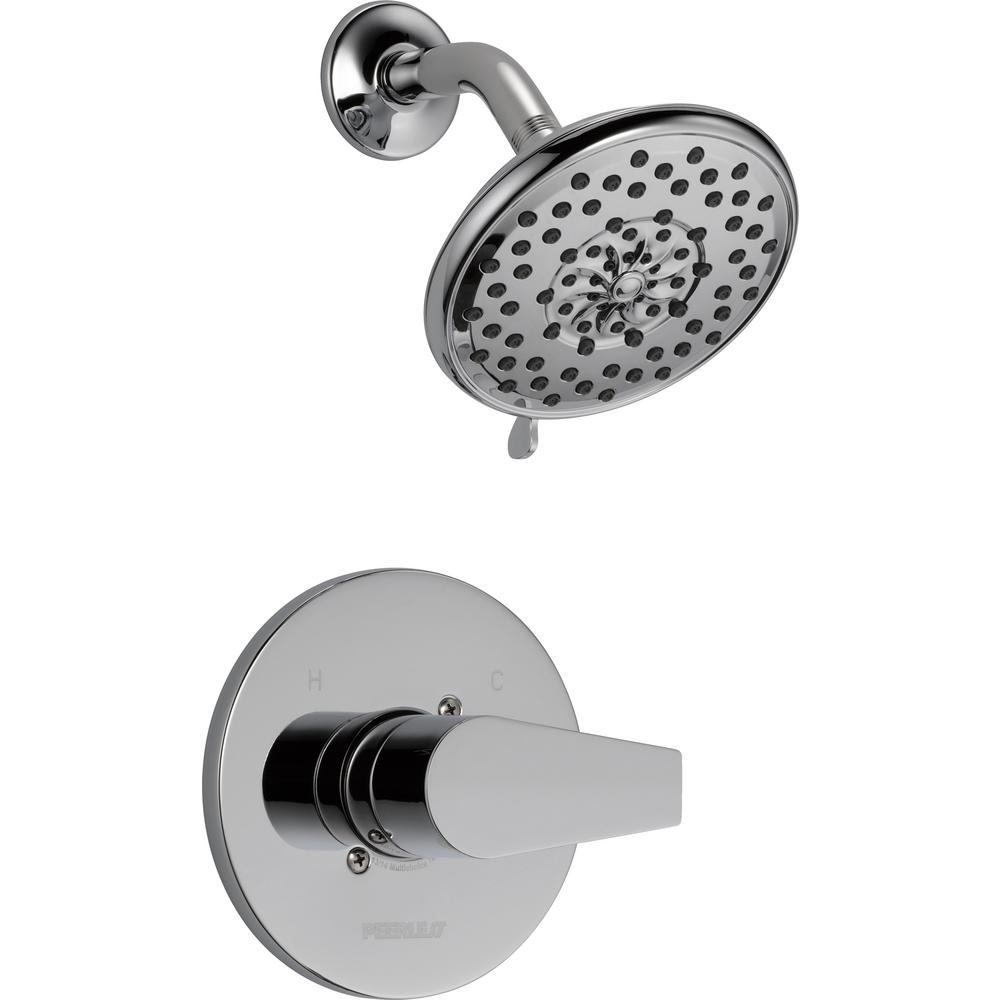 Rless Xander 1 Handle Wall Mount Shower Faucet Trim Kit In Chrome Valve Not Included