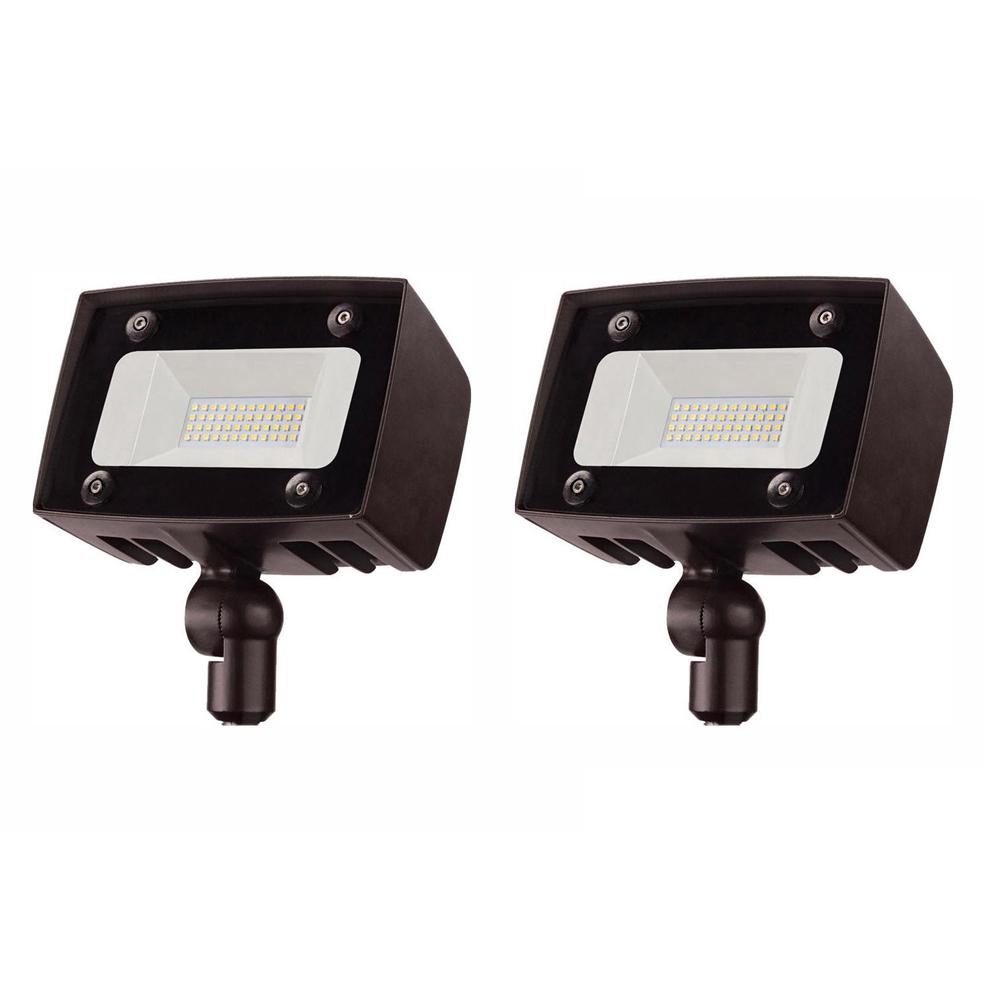 Commercial Electric Architectural 20-Watt Integrated LED Flood Light ...