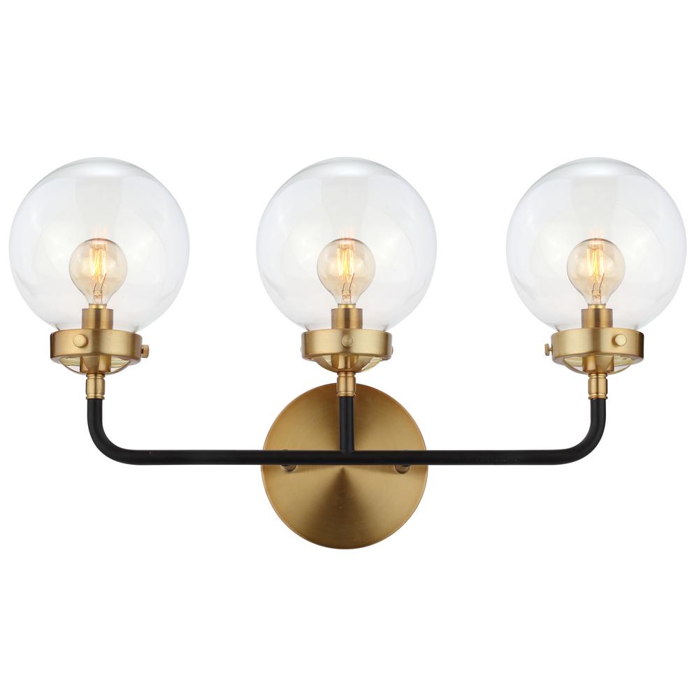 Jonathan Y Caleb 22 In 3 Light Black Br Wall Sconce Jonathan Y Caleb 22 In 3 Light Black Br Wall Sconce