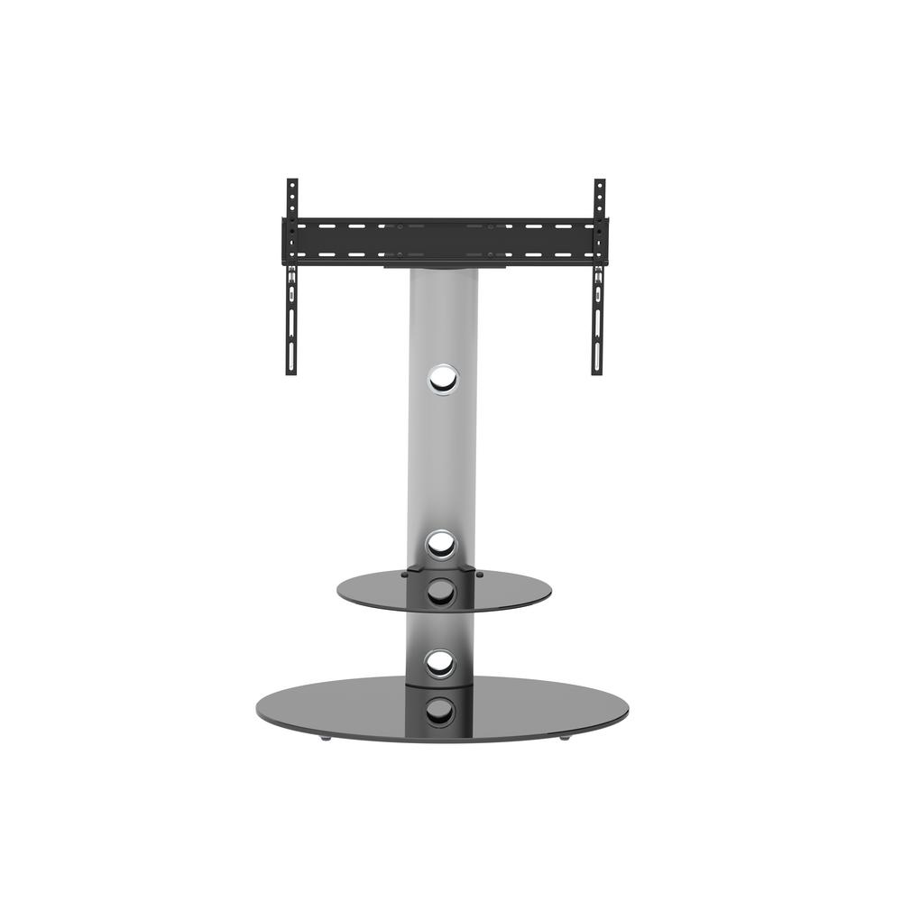 Avf Fsl800lus A Tv Floor Stand With Mounting Column For 32 In To 50 Tvs Silver And Black