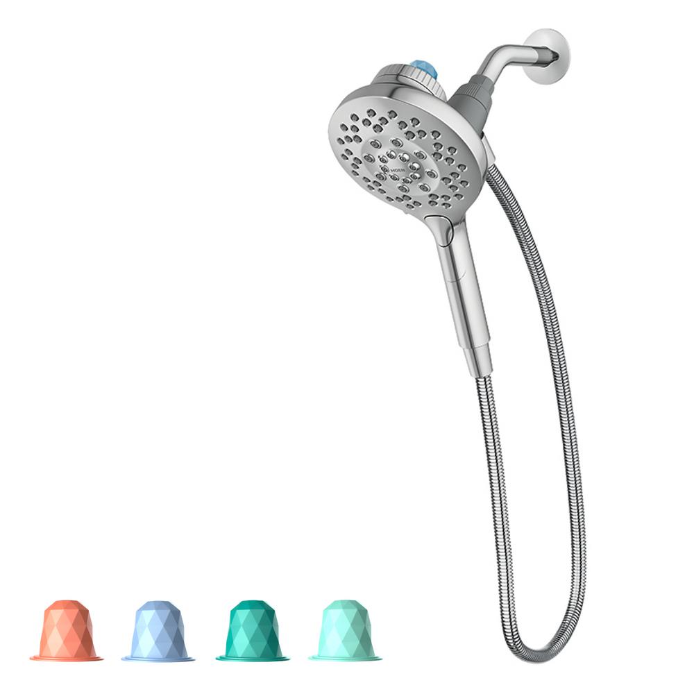 MOEN Aromatherapy 6Spray 5.6 in. Single Wall Mount Handheld Shower