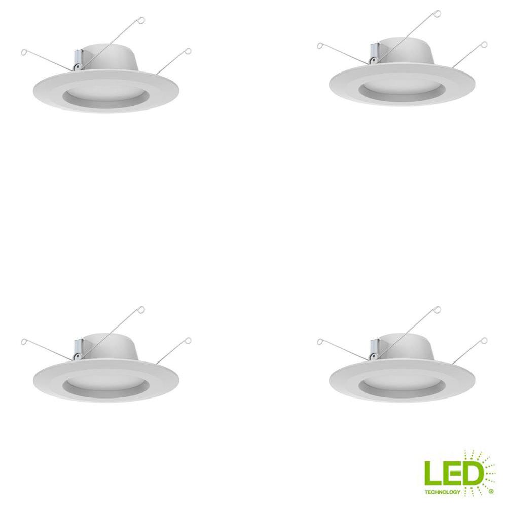 Recessed Lighting Trims The Home Depot White Integrated Led Recessed Trim 2700k Soft