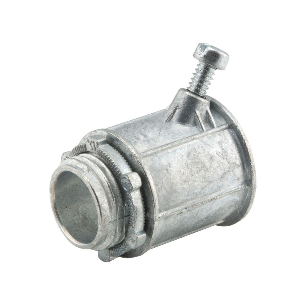 RACO Flex 1/2 in. Set Screw Connector (25Pack)2632 The Home Depot