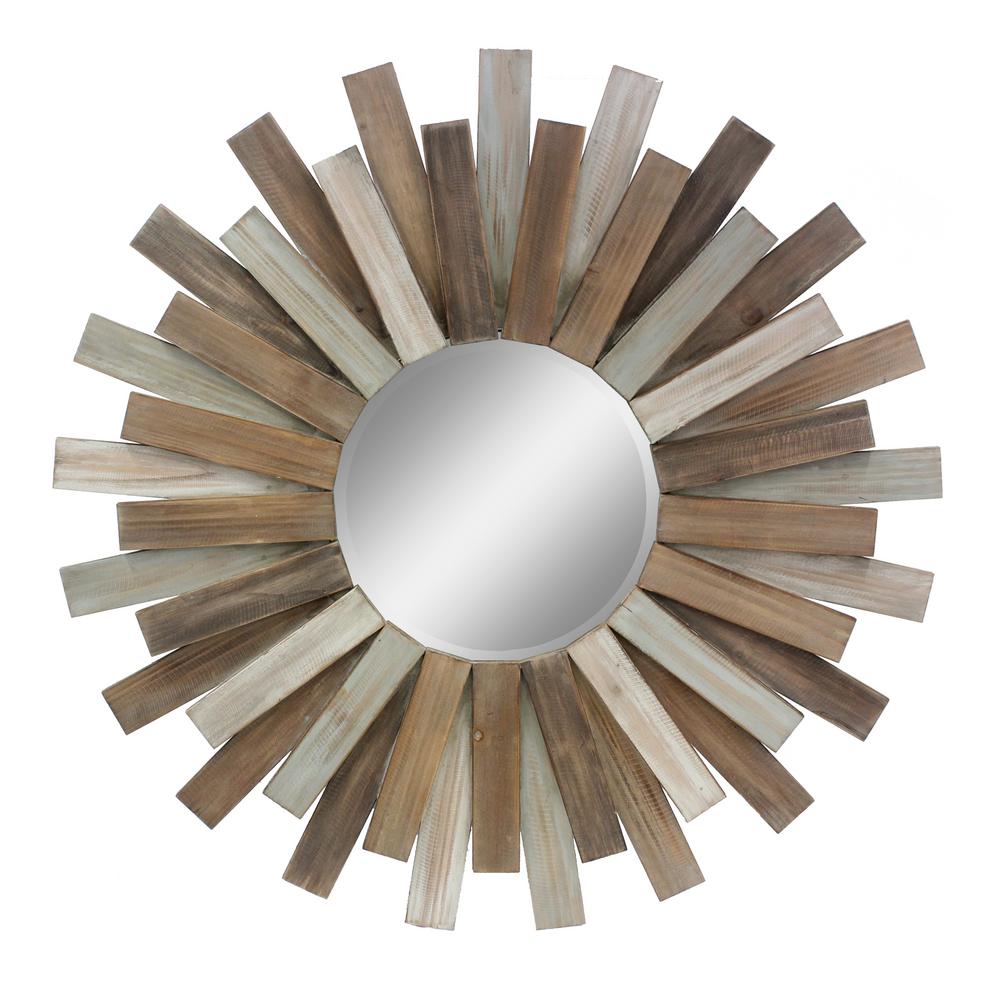 Stonebriar Collection Wooden Sunburst Decorative Mirror Sb 6138a Stonebriar Collection Wooden Sunburst Decorative Mirror