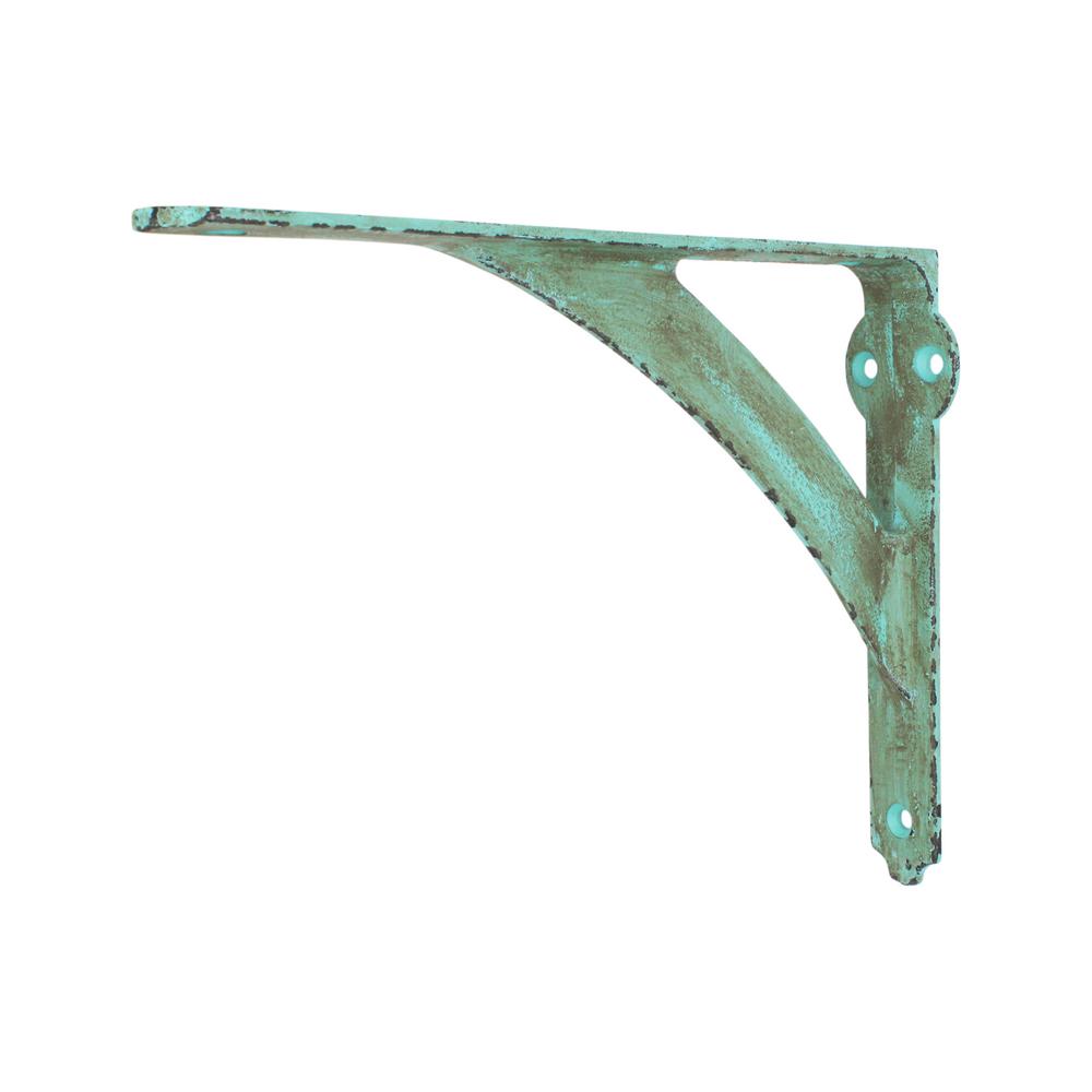 Everbilt 10 in. x 8 in. Vintage Green Medium Duty Shelf Bracket19752