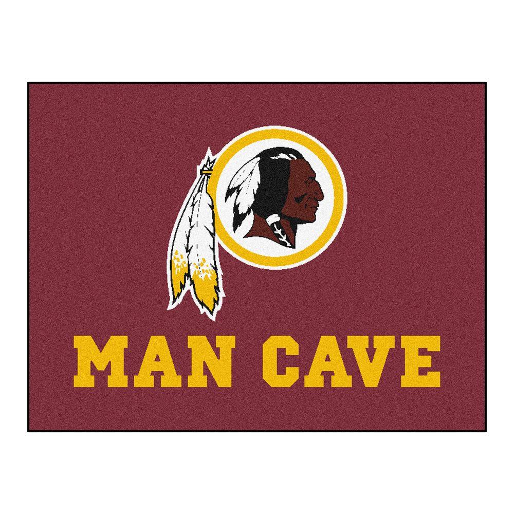 Fanmats Washington S Red Man Cave 3 Ft X 4 Area Rug