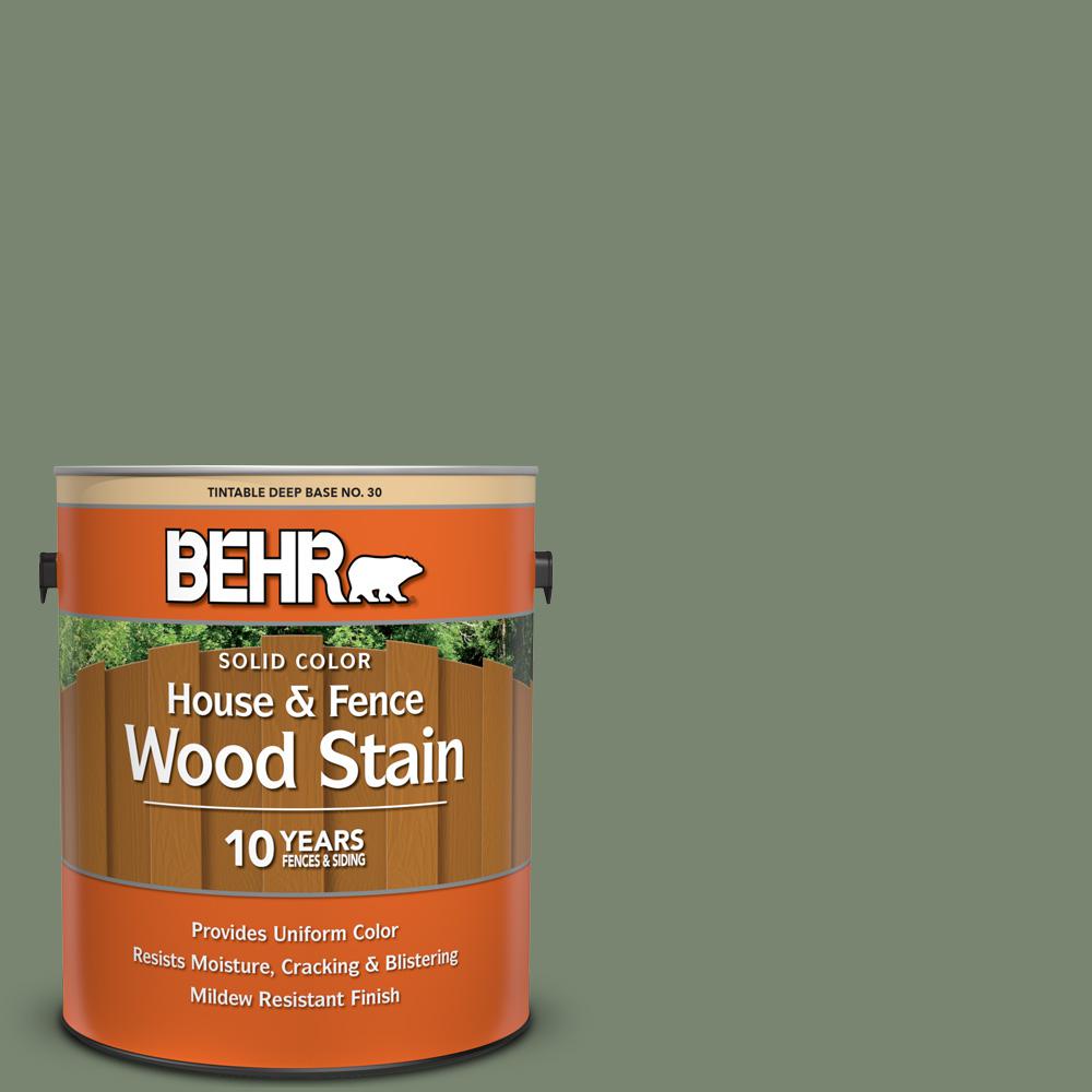 1 Gal Sc 126 Woodland Green Solid Color House And Fence Exterior Wood Stain