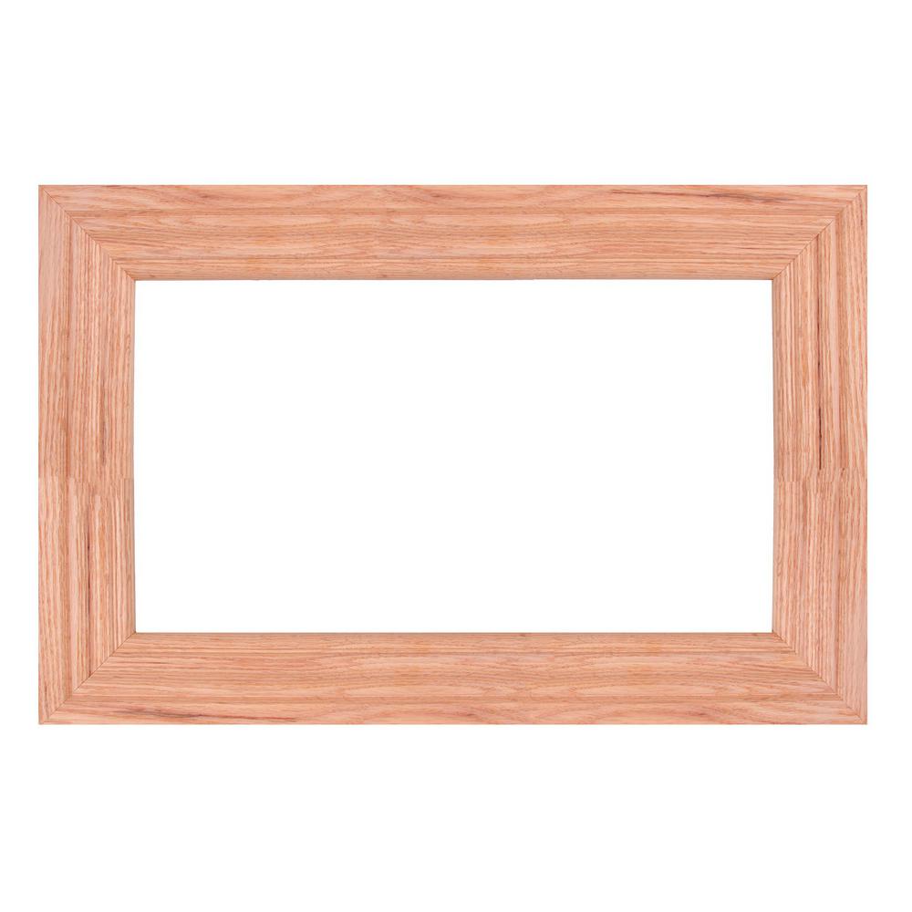 Mirrorchic American Red Oak 60 In X 36 In Mirror Frame Kit In Stainable Mirror Not Included E8ch5414 18 The Home Depot