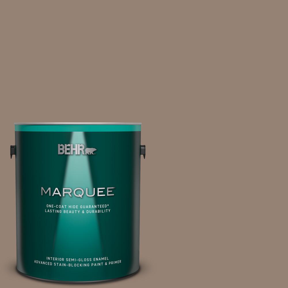 Behr Marquee 1 Gal N230 5 Dry Brown One Coat Hide Semi Gloss