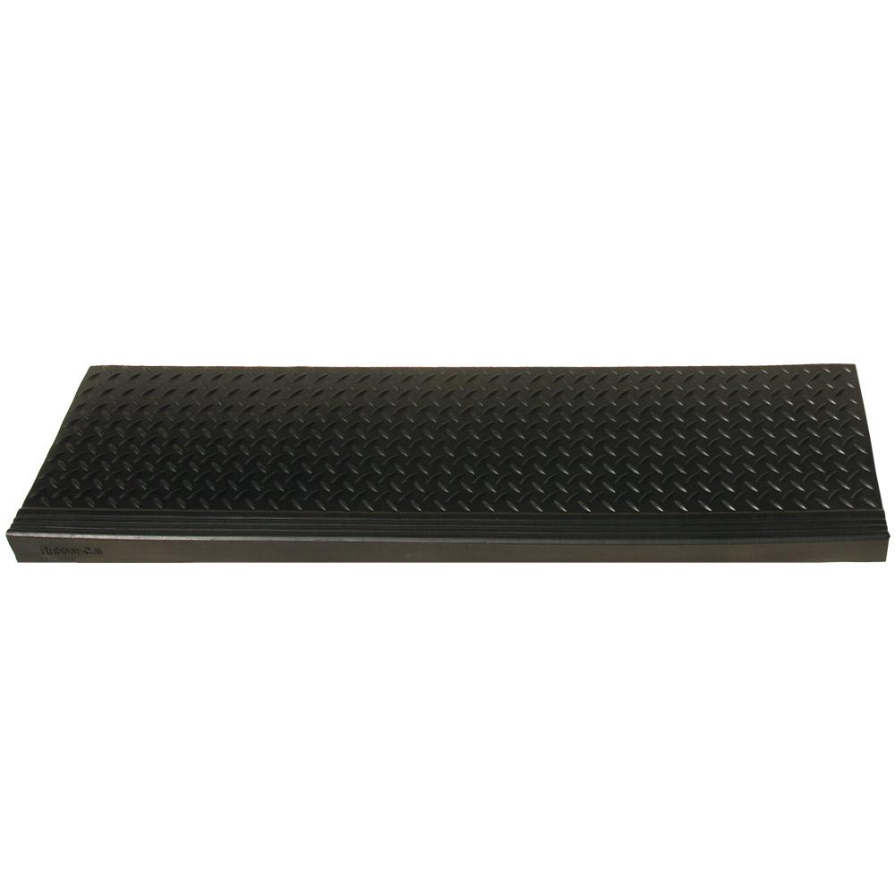 Rubber Cal Diamond Plate Commercial 10 In X 48 In Step Mat 6