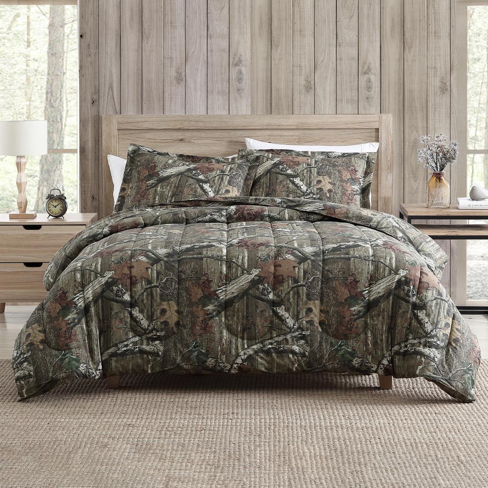 Mossy Oak 3 Piece Camouflage King Comforter Set-CK07538GRMO - The Home ...