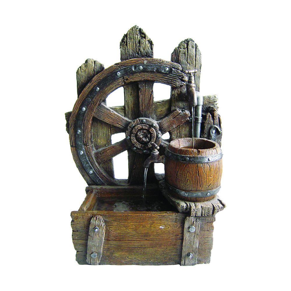 Beckett Wagon Wheel Fountain by Beckett