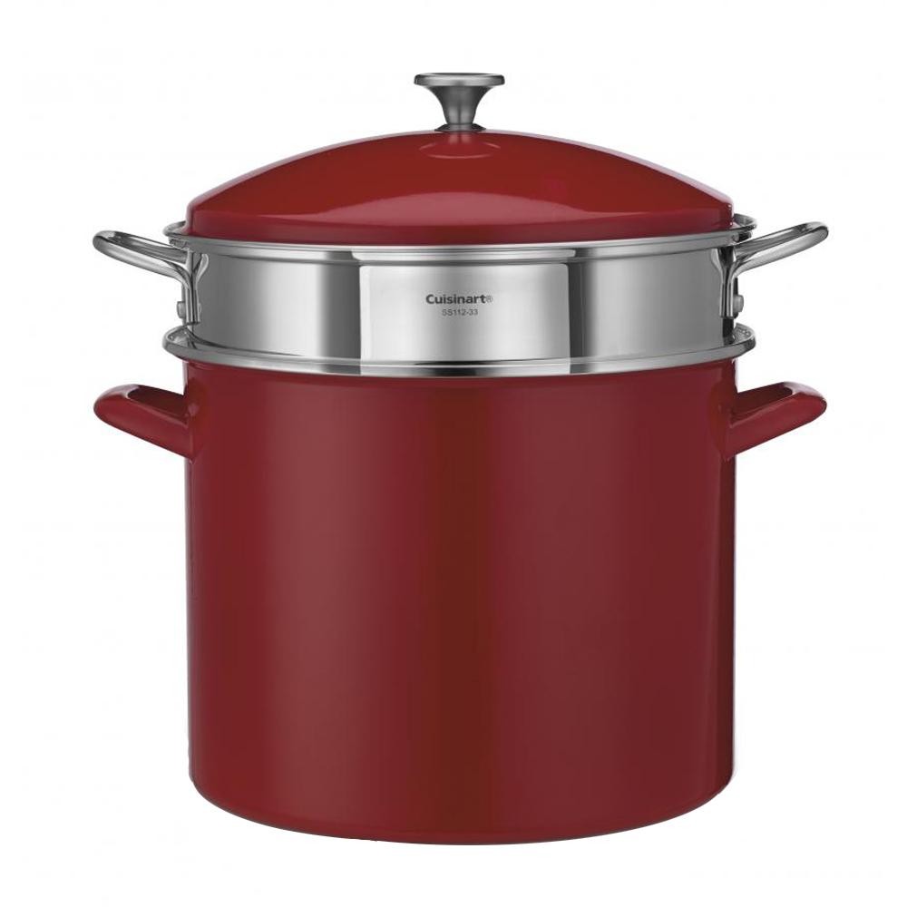 UPC 086279092601 product image for Chef's Classic 20 Qt. Red Stockpot with Cover | upcitemdb.com