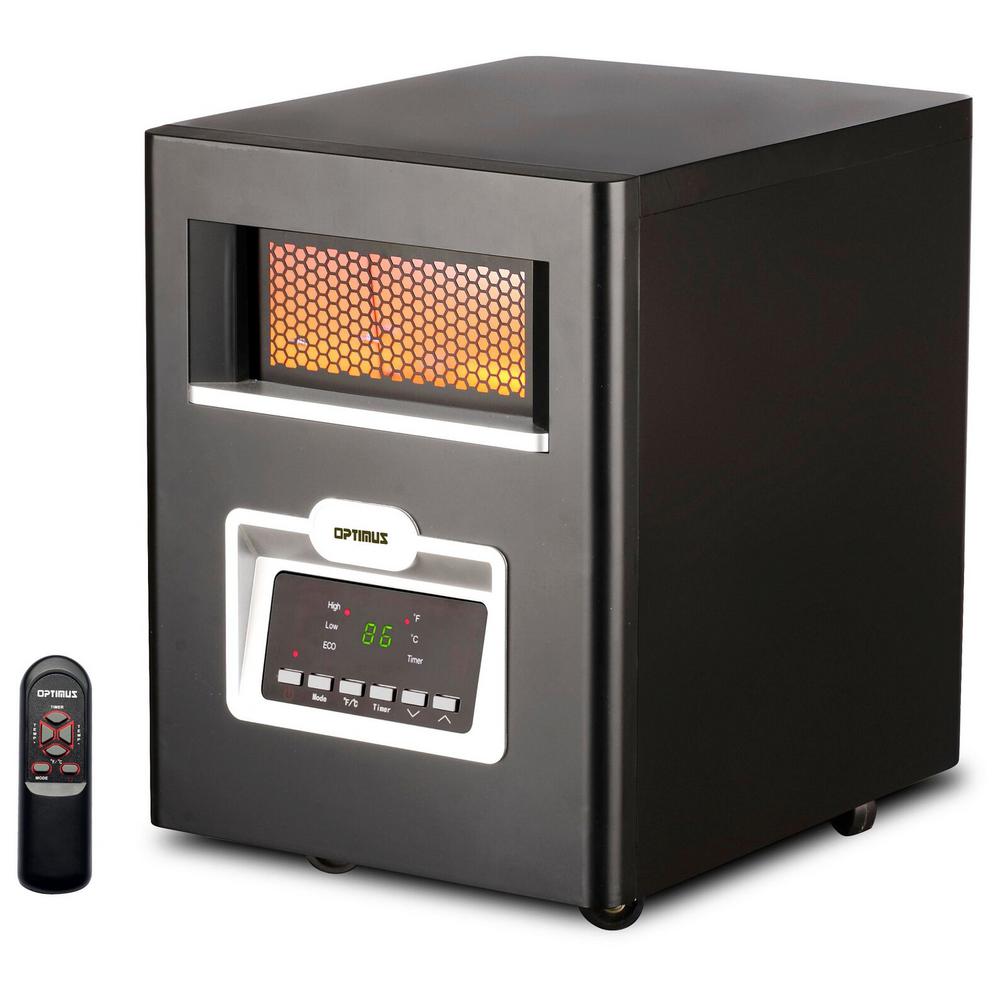 Optimus Infrared Quartz Heater with Remote ControlH8214 The Home Depot