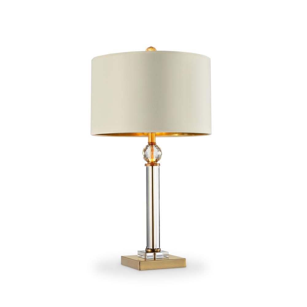 crystal column table lamp
