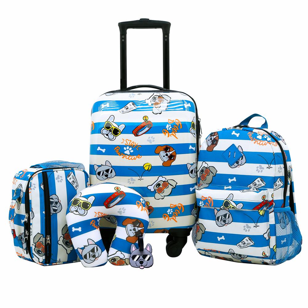 dog print travel bag