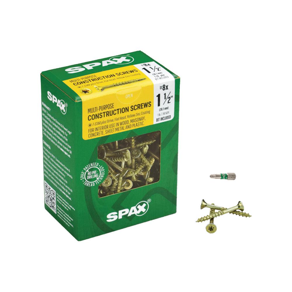 Phillips Flat Head 1//4 x 2-1//2 Wood Screws Zinc Plated 175