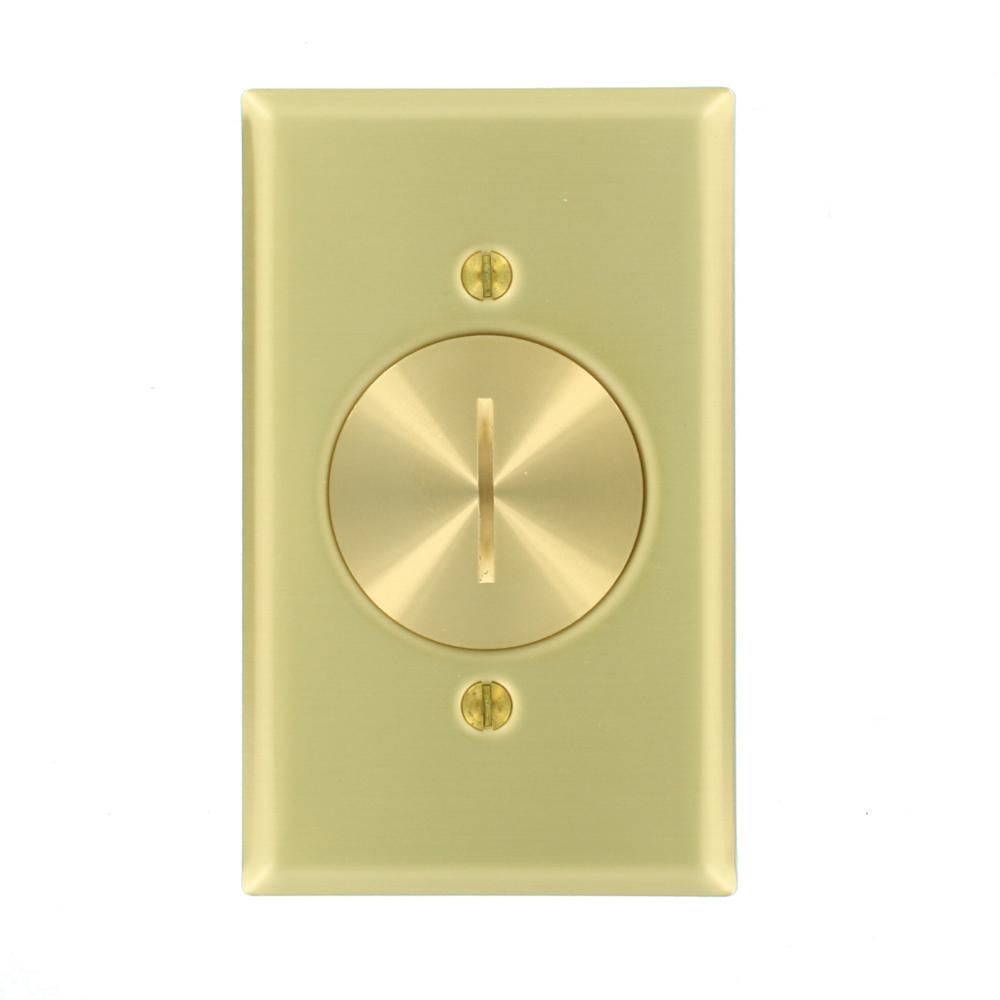 Leviton 41650-6 Brass Floor Jack One 6-Conductor Jack NEW