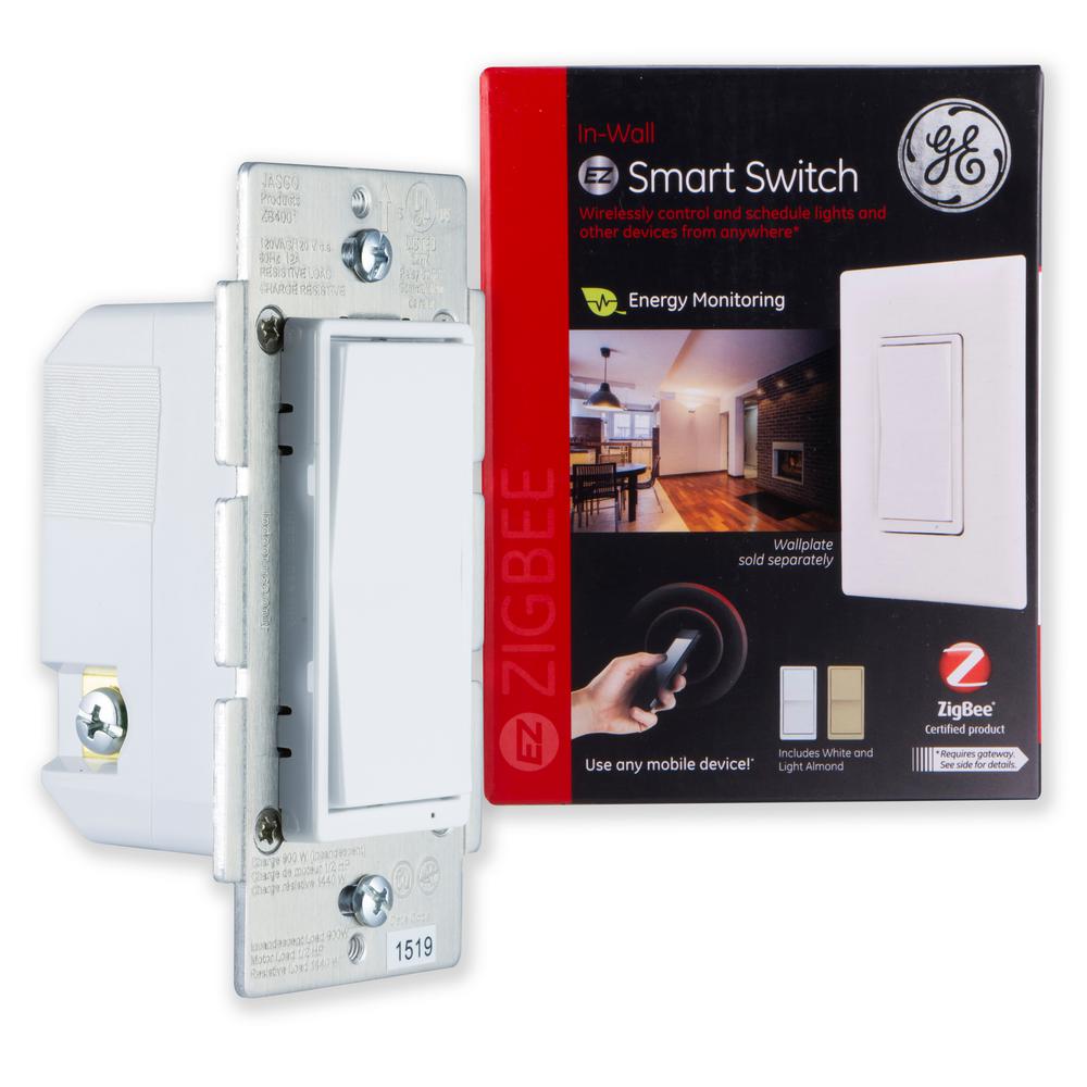 GE Zigbee In-Wall Energy Monitoring Smart Switch-45856GE  